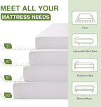 EGOHOME King Size Memory Foam Mattress, 10 Inch Bed Mattress in a Box with Cooling Green Tea Gel, Relieve Pressure with Medium Support, CertiPUR-US Certified, 80''L x 76''W, White