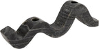 Bloomingville Marble Wave Double Taper Candle Holder, Black