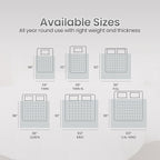 Utopia Bedding Comforter Duvet Insert, Quilted Comforter with Corner Tabs, Box Stitched Down Alternative Comforters Queen Size (Light Grey)