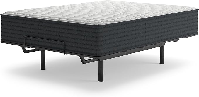 Signature Design by Ashley Hybrid 1200 12" Firm Moisture Wicking Mattress with Charcoal-Infused Gel Memory Foam and Edge Support for Pressure Relief and Temperature Regulating, Queen, Fiberglass Free