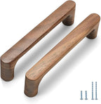 Walnut Round 5 in 8 pcs Wooden Drawer Pulls Handle pulls for cabinets Kitchen Cabinet Drawer pulls Cabinet Door