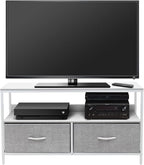 Sorbus TV Stand Dresser with 2 Faux Wood Drawers - Television Riser Chest with Storage - Bedroom, Living Room, Closet, & Dorm Furniture