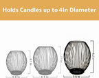 OLEEK Large Metal Candle Holder - Outdoor Lanterns for Patio - Iron Candle Holder - Decorative Candle Holders for Pillar Candles - Table Candles Holders Decor - Iron Candle Stands - Candles Holder