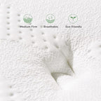 Novilla King Size Mattress, 10 Inch Hybrid Pillow Top King Mattress in a Box with Gel Memory Foam & Individually Wrapped Pocket Coils Innerspring for a Cozy & Peaceful Sleep