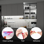 WOBANE Dimmable COB LED Strip Light, 9.8ft Under Cabinet Lighting with Remote Control, 6000K White, Kitchen, Ceiling, Room, Closet, Counter, CRI90+, 1500lm, Timing, ETL Adapter