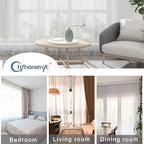 Chyhomenyc White Sheer Curtains 78 Inches Long 2 Panels Set for Living Room, Light Filtering Voile Lightweight Bedroom Curtains, Solid Window Treatment Drapes, Each 42W x 78L