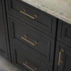 Franklin Brass - Francisco Champagne Bronze Gold Cabinet Handles 4 Inch (4") Hole Center Pulls | Easy Install, Durable Hardware for Kitchen Cabinet Door, Drawers, Dresser Pull, Furniture (10 Pack)