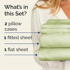 Twin 4 Piece Sheet Set - Comfy Breathable & Cooling - Ultra-Soft Hotel Luxury Bedding Set with 8-16 Inch Deep Pockets - 1 Flat & 1 Fitted Sheet & 2 Pillowcases - Wrinkle Free & Easy Care - Light Sage