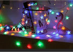 LAMPDREAM Abkshine 25Ft 50LEDs Battery Powered Star Fairy Lights, 8 Modes Warm White Color Changing LED Star String Lights for Wedding, Christmas, Birthday, Halloween, Mother Day