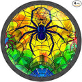 4 Pack Cabinet Knobs Spider Yellow Drawer Pulls Crystal Glass Round Knobs Handles for Dressers Drawer Bathroom Kitchen Cupboards Wardrobes Hardware Furniture Knobs