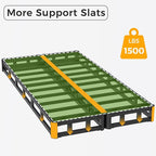 Split Twin Box Spring 5 Inch, Easy Assembly Bed Foundation, Heavy Duty Low Profile Metal Twin Box Spring Only with Fabric Cover, Noise Free