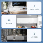 Ravinte 25 Pack Brushed Nickel Kitchen Cabinet Handles 4 Inch Cabinet Pulls Square Kitchen Hardware for Cabinet Drawer Pulls Drawer Handles Come with Screwdriver