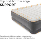 Intex Comfort Dura-Beam Airbed Internal Electric Pump Bed Height Elevated (2020 Model)