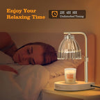 Christmas Gifts for Women Candle Warmer Lamp with Adjustable Height, Timer & Dimmer, Birthday Gifts for Women, Elegant Gift Box & Greeting Card, Candle Lamp with 2 Bulbs for Home Decor/Bedroom/Office