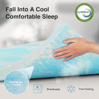 Novilla Memory Foam Mattress Topper Full - 3 Inch Cooling Gel Infused Memory Foam | Slow-Rebound Pressure Relief | CertiPUR Certified | Comfort for Sleeper Sofa, RV, Camper, Dorm Room