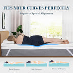 2 Inch King Memory Foam Mattress Topper, Cooling Gel Bed Topper with Removable Cover, Soft & Pain Relief & Breathable, CertiPUR-US & Oeko-Tex Certified
