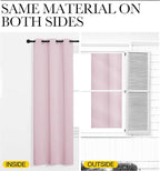 NICETOWN Blackout Curtain Panels for Girls Room, Nursery Essential Thermal Insulated Solid Grommet Top Blackout Drapes (Lavender Pink, 1 Pair, 34 x 72 inches)