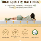 PayLessHere 8 Inch Twin XL Green Tea Memory Foam Mattress Cooling Gel Infused Mattress,Medium Firm Mattresses Fiberglass Free/CertiPUR-US Certified/Bed-in-a-Box/Pressure Relieving Twin XL Size,White