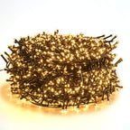 Quntis 82ft 1000 LED Cluster Christmas String Lights - Dark Green Wire Tree Lights - 8 Modes Outdoor Waterproof Plug-in for Holiday, Wedding, Party, Home Decor, Warm White
