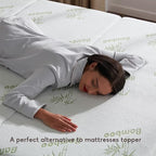 SINWEEK Memory Foam Folding Mattress, 4 Inch Foldable Trifold Mattress Topper, CertiPUR-US Certified Guest Bed with Cooling Cover & Waterproof Lining