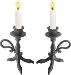 Claw Foot Candlestick Holders - Feet Taper Candle Holders, Black Candlesticker Holders Set 2
