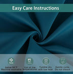BONZER Mix and Match Curtains - 2 Pieces Branch Print Sheer Curtains and 2 Pieces Blackout Curtains for Bedroom Living Room Grommet Window Drapes, 54x84 Inch/Panel, Teal, Set of 4 Panels