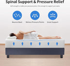 12 Inch Green Tea Full Size Memory Foam Mattress,Bed-in-a-Box Medium Firm Mattress CertiPUR-US Certified Breathable Bed Mattress for Cooler Sleep Supportive & Pressure Relief,Full