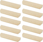 10Pcs Unfinished Wood Solid Furniture Pulls Handles,Unfinished Unpainted Paintable Wooden Handles Cupboard Closet Drawer Handle Pull,Length 4.84",Hole Dis.3.78"