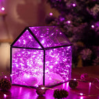 12-Pack LED Fairy Lights 7 Feet Battery Powered Waterproof Silver Wire 20 Slim Copper Wire Pastel Lights for DIY Wedding Party Bedroom Patio Easter Christmas (Pink)