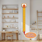 Personalized Growth Chart for Wall, Wooden Height Chart for Kids, Cute Height Measurement for Child/Girls/Boys, Baby and Toddler's Playroom/Kid's Room/Nursery Decor, Basketball
