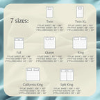 LuxClub 4 PC Full Size Sheet Set Deep Pockets Wrinkle Free Cooling Sheets Machine Washable Hotel Bedding Silky Soft - Aqua Full
