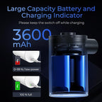 FLEXTAILGEAR MAX Pump Portable Air Pump with 3600mAH Battery USB Rechargeable Air Pump-Quick Inflate Deflate for Sleeping Pads, Air Mattress, Pool Toys, Floats, Swimming Ring, Air Bed (Black)