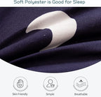MAXYOYO Futon Mattress, Navy Star Japanese Floor Mattress Portable Quilted Bed Mattress, Extra Thick Folding Sleeping Pad Breathable Floor Lounger Guest Bed for Camping Couch, Full