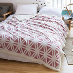 LOMAO Sherpa Fleece Blanket 71x80 Fuzzy Soft Throw Blanket Dual Sided Blanket for Couch Sofa Bed (Pink, 71''x80'')