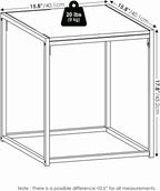 Furinno CAMNUS Living Room Tables Set of 3, Coffee Table with 2 End Tables, Side Tables, for Living Room, White