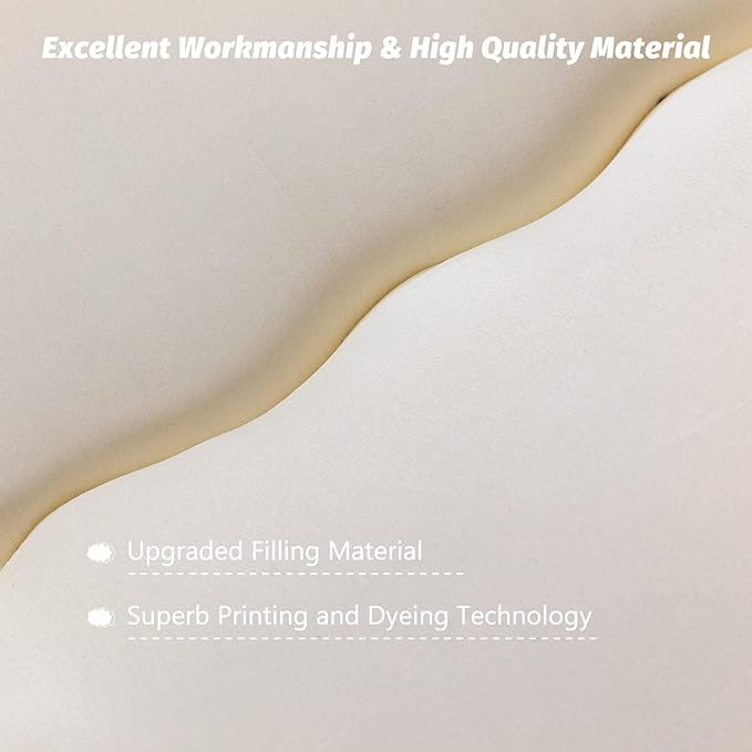 MAXYOYO Japanese Floor Futon Queen Size, Thicken Tatami Mat Sleeping Pad Foldable Roll Up Mattress Trifold Pad Guest Bed, Off White