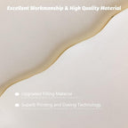 MAXYOYO Japanese Floor Futon Queen Size, Thicken Tatami Mat Sleeping Pad Foldable Roll Up Mattress Trifold Pad Guest Bed, Off White