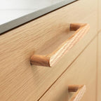 Black Round 7-1/2in 10 pcs Wooden Drawer Pulls Handle pulls for cabinets Kitchen Cabinet Drawer pulls Cabinet Door Pull
