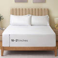 LuxClub 4 PC King Size Sheet Set Bed Sheets Deep Pockets Wrinkle Free Cooling Bed Sheets Machine Washable Hotel Bedding Silky Soft - White King
