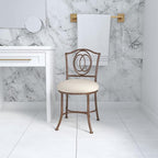Hillsdale Emerson Metal Vanity Stool, Golden Bronze