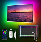 MATICOD LED Lights for TV Led Backlight, 16.4ft RGB Led Strip Lights for TV Lights Behind, USB Led Light Strip for 55-70in TV, Bluetooth APP Control Music Sync Strip Lighting for Christmas Decorations