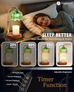 Candle Warmer Lamp with Timer Dimmable, Adjustable Height, Birthday Gifts for Women Mom, House Warming Gifts New Home Room Decor, Christmas Gifts,Wax Warmer Lamp for Jar Candles with 2 Bulbs