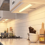 GETINLIGHT Dimmable Hardwired Only 3 Color Under Cabinet LED Lights, 24-inch, Soft White(3000K), Bright White(4000K), Daylight White(5000K), Matte White Finished, ETL Listed, IN-0201-13-WH-345K