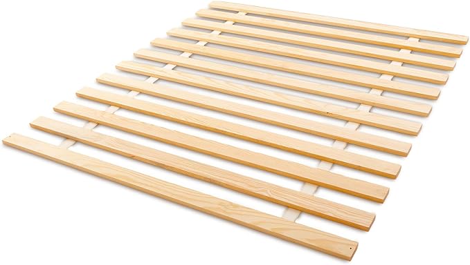 Hercules Xtreme Bed Support Slats, Heavy-Duty Solid Pine Wood Bunkie Board, Full Size