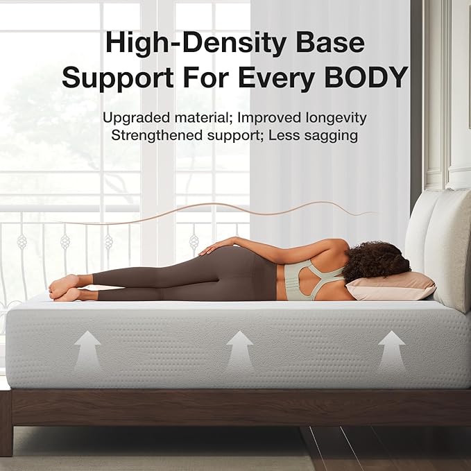 Novilla 14 inch Twin Memory Foam Mattress, Gel Memory Foam Mattress for Cooling Night Sleep & Pressure Relief, CertiPUR-US Certified