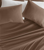 Linen Market Brushed Microfiber King Sheet Set 4 Piece – Oeko-TEX Certified Ultra Soft & Wrinkle-Free - 16" Deep Pocket Sheets - Easy Care King Size - Taupe