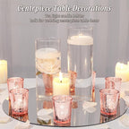 Votive Candle Holders Set of 24, Speckled Mercury Rose Gold Candle Holders for Wedding Centerpiece Table Decorations, Tealight Candle Holder for Party Bridal Shower Decor, Home Decor