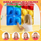 Geiserailie 16 Pcs Christmas Sensory Wall Mirror Acrylic Bubble Mirror Toys for Classroom Calming Corner Items - Sensory Room Have Visual, Tactile Stimulation (6 x 6 Inch,Mixed Color)