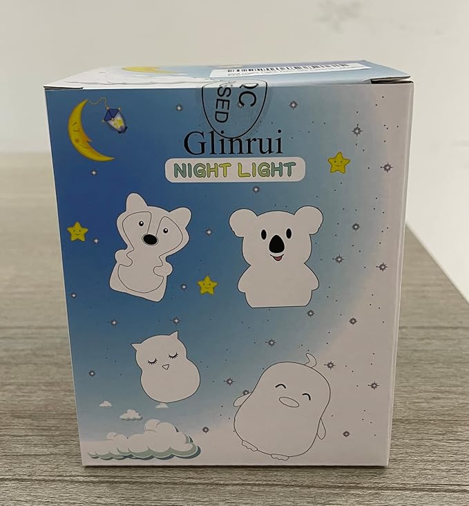 Cat Night Lights Children's Room Lighting, Toddler Bedroom Sleep Lights Bedside lamp - 9 Colors Lamps Room Decor for Toddlers/Boys/Girls/Adults/Bedroom/Bathroom/Outdoor/Camping - Medium