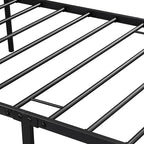 Yaheetech Twin XL Size Metal Platform Bed Frame with Simple Headboard and Footboard, Mattress Foundation for Under Bed Storage, Steel Slat Support, No Box Spring Needed, Easy Assembly, Black